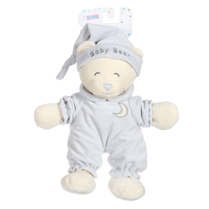  baby bear soft toy grey 30 cm 
